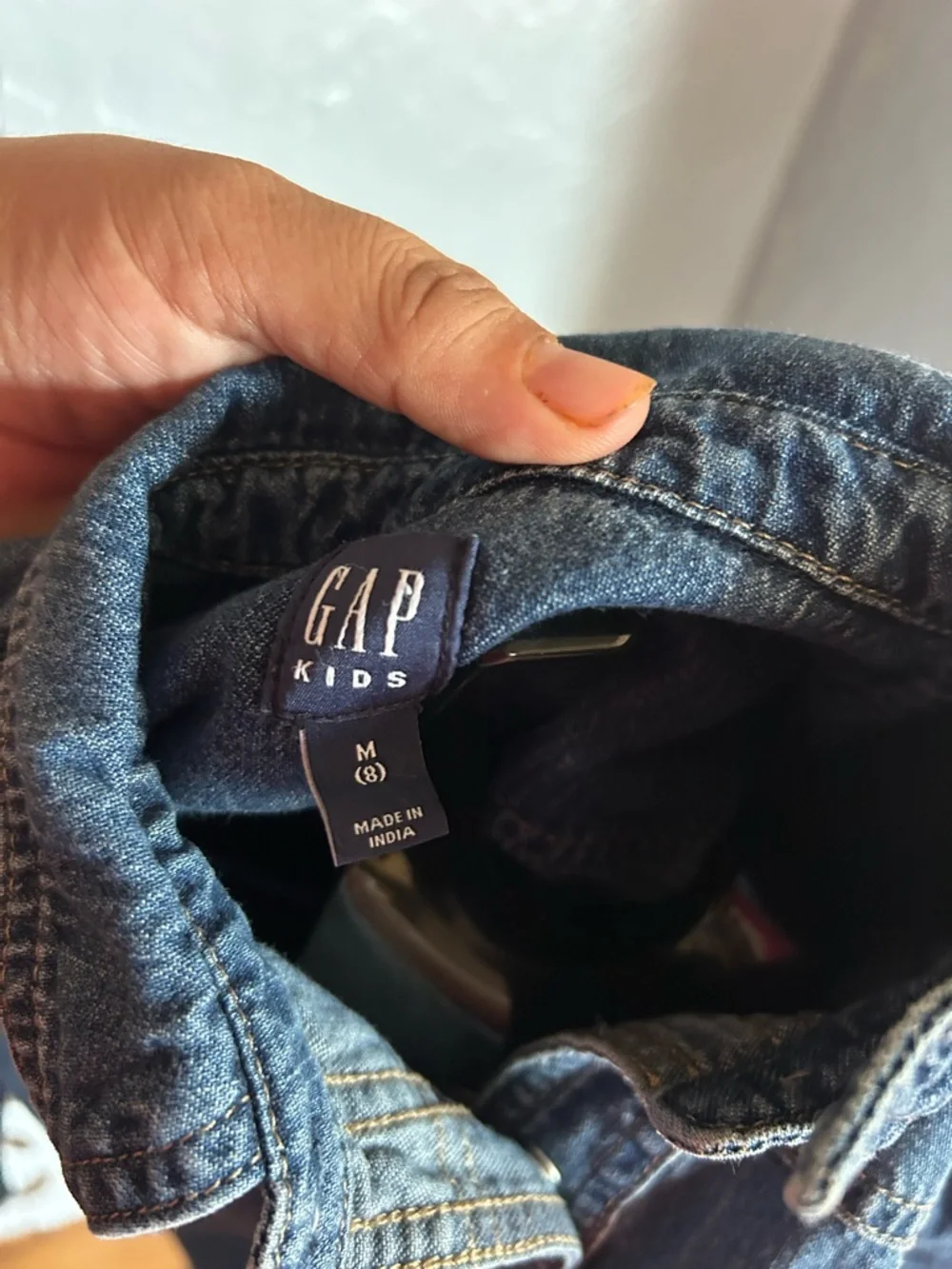 GAP Kids Denim Button-Front Shirt - Blue
